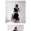 Lockere, gerade Sport-Waffel-Shorts mit mittlerem Bein, Sommer-Hottie, hoch taillierte, lässige Viertelhose mit weitem Bein