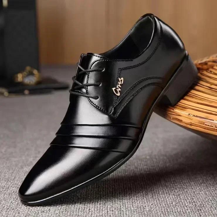 Business Men Dress Shoes Luxury Mens Dress Shoes Patent Leather Oxford for Men Oxfords Footwear High Quality Leather 2025