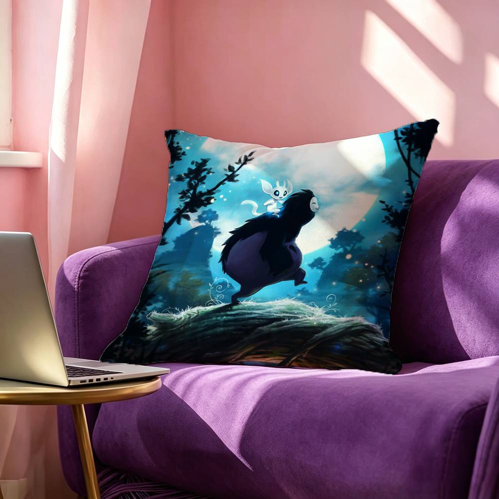 Game OOri and the Blind Forest Anime Square DoubleSided printed Pillow Case Bedroom Bedside Pillow Sofa Cushion Cover