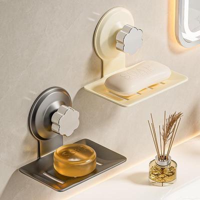Wall-Mounted Punch-Free Soap Draining Holder for Bathroom and Toilet