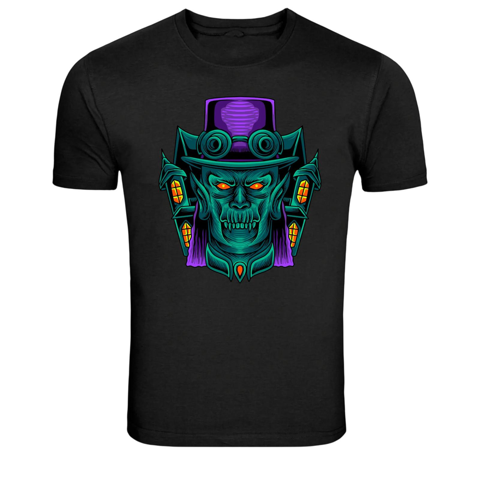 

Steampunk Vampire Gentleman Monster Gothic Graphic T-Shirt S разноцветный