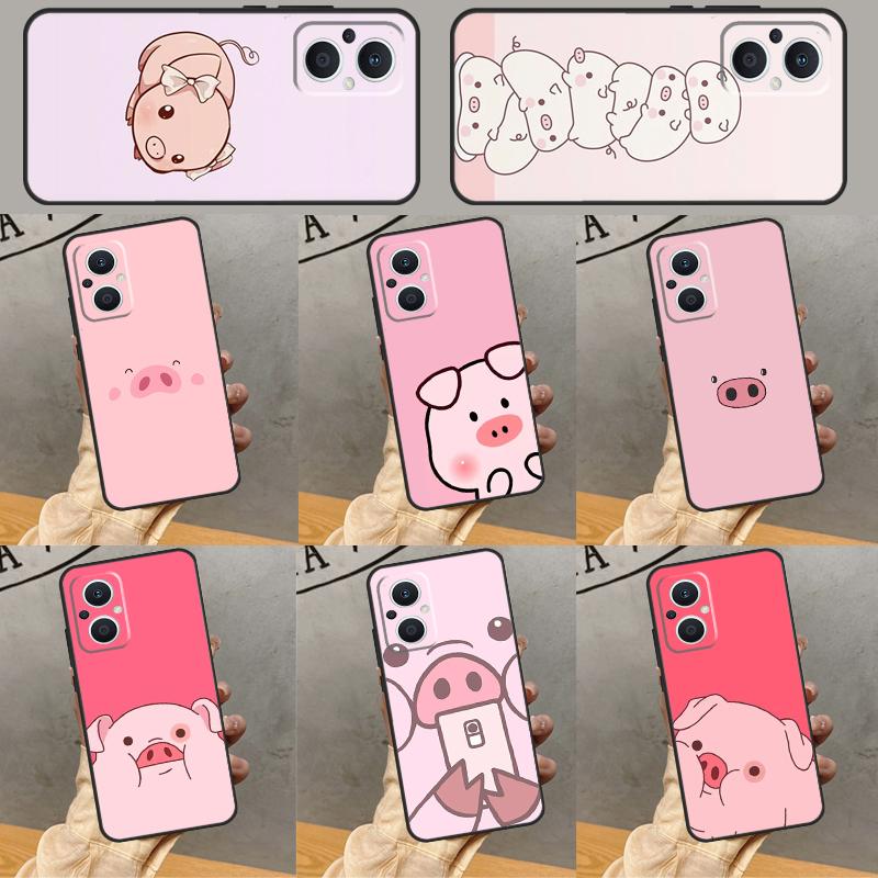 Adorable Cute Pigs Piglets Case For OPPO Find X5 X2 X3 Lite Neo X6 Pro OPPO Reno 6 7 8 Lite 2 3 4 5 Z 8T Cover Funda