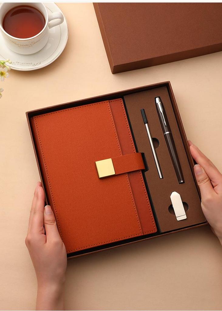 Custom Printed Business Notebook Gift Set for Office Meetings & Corporate Events
