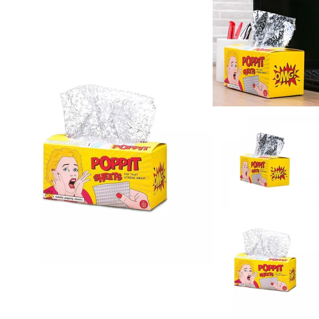 Poppit Sheets Bubble Wrap With Stressrelief Plastic Material For Kids And Adults