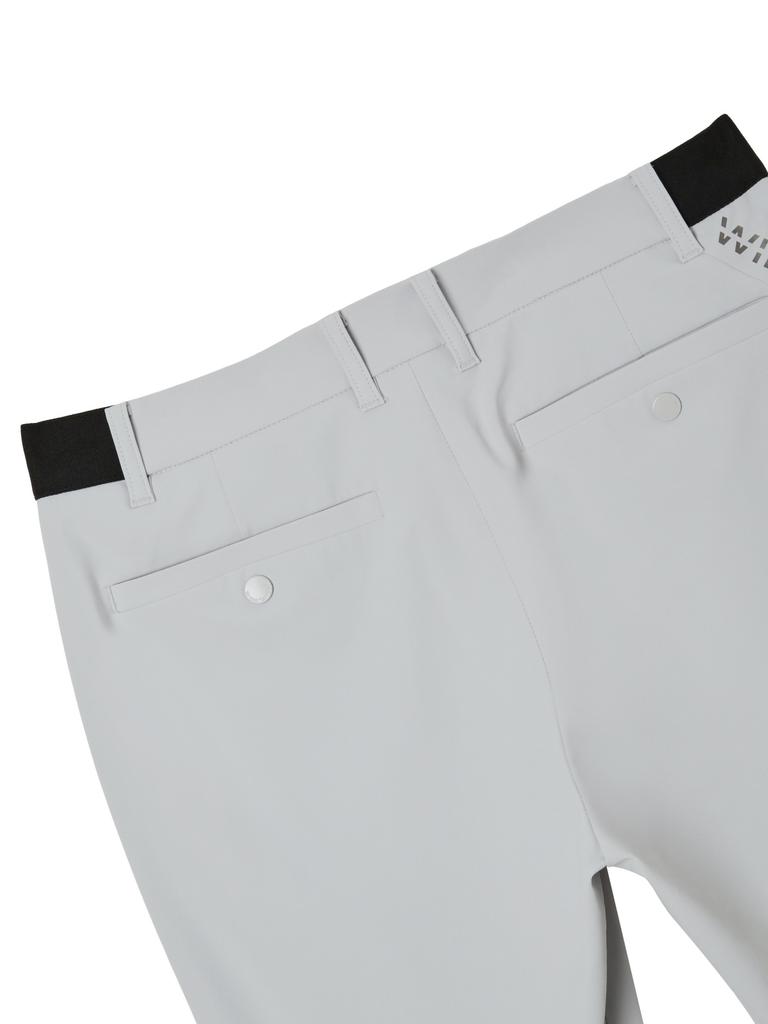 WIDEANGLE To Essential Slim Fit Pants M_Ice Grey