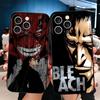 Bleach Zaraki Kenpachi Soft Phone Case for iPhone 16 16E 17 Air 15 Pro Max 14 Plus 13 Mini 11 12 7 Black Cover Back Shell