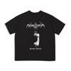 2025 Summer Men's black metal rock band Nargaroth pattern printed 100% cotton high-quality short-sleeved T-shirt