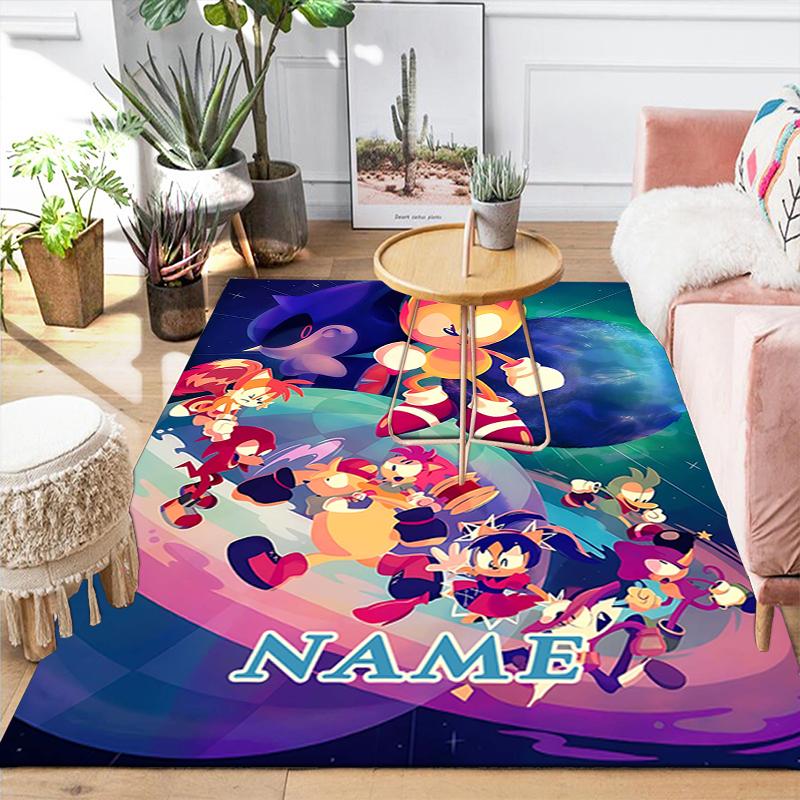 Custom 1Pc Sonic Boom Adventure Rug Office Carpet Indoor Outdoor Entrance Doormat Nonslip Soft And Comfortable Living Room D2915329