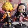 Demon Slayer Kimetsu No Yaiba Q Posket Style Figures Set 8 Characters Hashira Tanjiro Nezuko PVC Model Desktop Decoration Toy