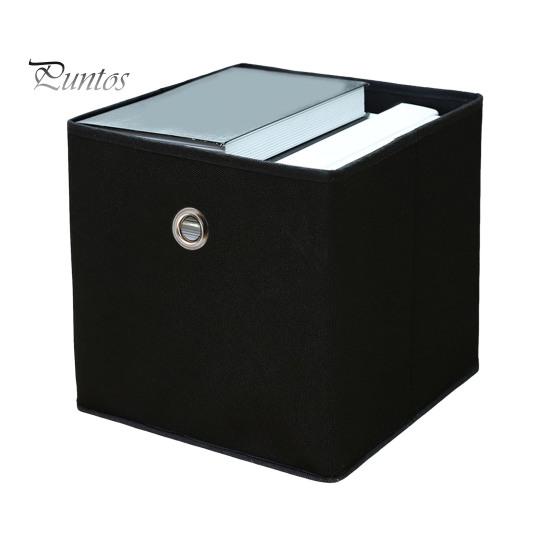 

Складной ящик для хранения с ручкой, большая вместимость, складная конструкция, экономящий место, тканевый кубический органайзер для хранения 1pc чёрный