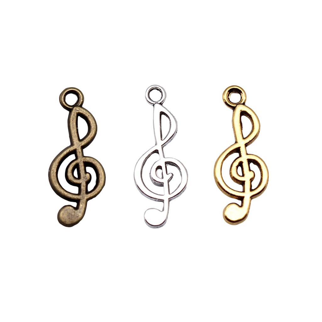Jewelry Crafts Music Note Charms Alloy Pendants For Concert Collector