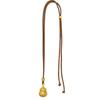 Elegant Chinese Sand Gold Rhinestone Gourd Pendant Twist-Open Scent Bag Sweater Chain