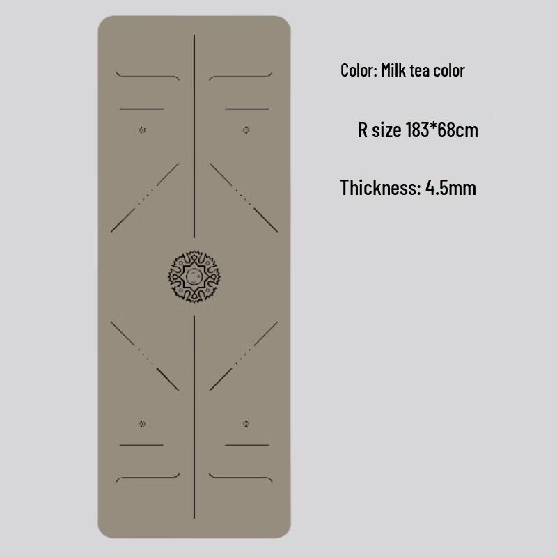 WEZHO Natural Rubber PU Anti-slip Yoga Mat