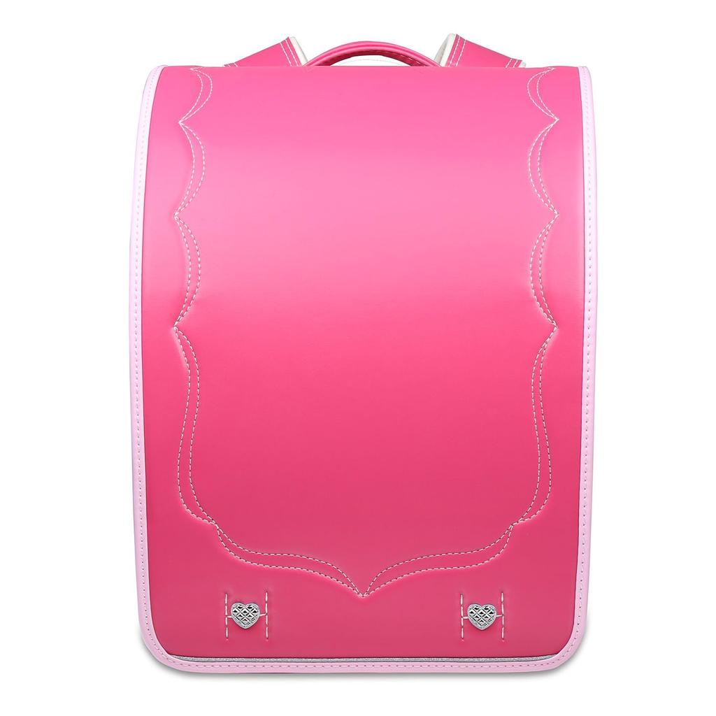 Coulomb Prelude Schoolbag for A4 Flat File Synthetic Large Pearl with Transparent Backpack Cover Girls, Compatible, High-Quality Leather, Capacity,