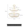 Two-Tier Petal Ceramic Dessert & Cake Stand