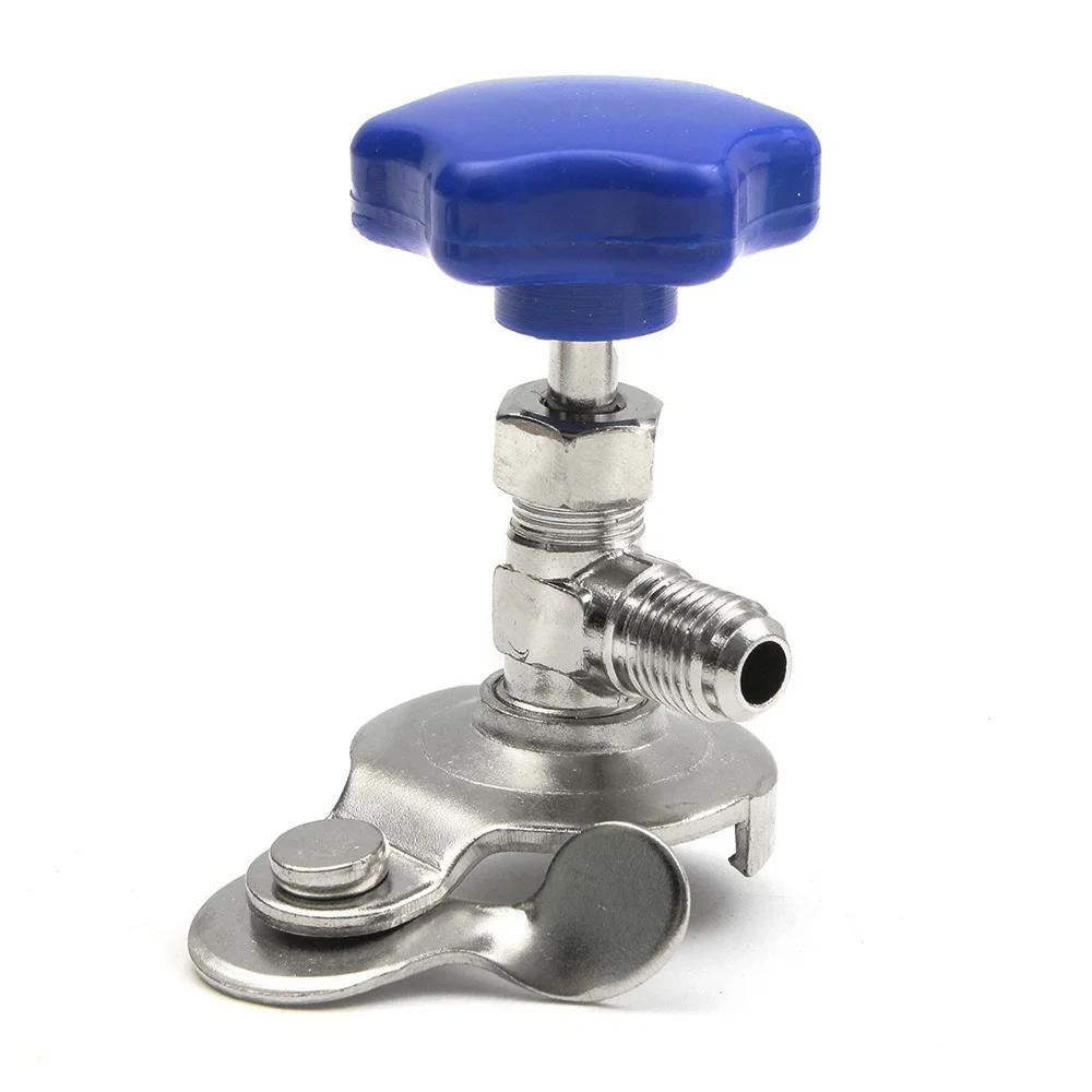 R134A Auto Klimaanlage Kältemittel Befüllschlauch Kit 1/2 Dosenöffner Hahn Befüllschlauch und Manometer für R12 R22 134A