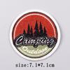 Wilderness Patch Iron On Patches For Clothing Outdoor Embroidered Patches On Clothes Camping Embroidery Patch Hook Loop Stickers