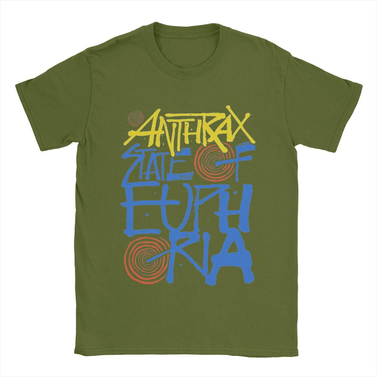 

Anthrax Band T-Shirt for Men Novelty 100% Cotton Tee Shirt Crew Neck Short Sleeve T Shirt Printing Clothing 4XL