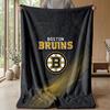 Coperta in Flanella e Pile Boston Bruins Coperta Calda e Accogliente per Divano, Letto, Viaggio Uso in Tutte le Stagioni