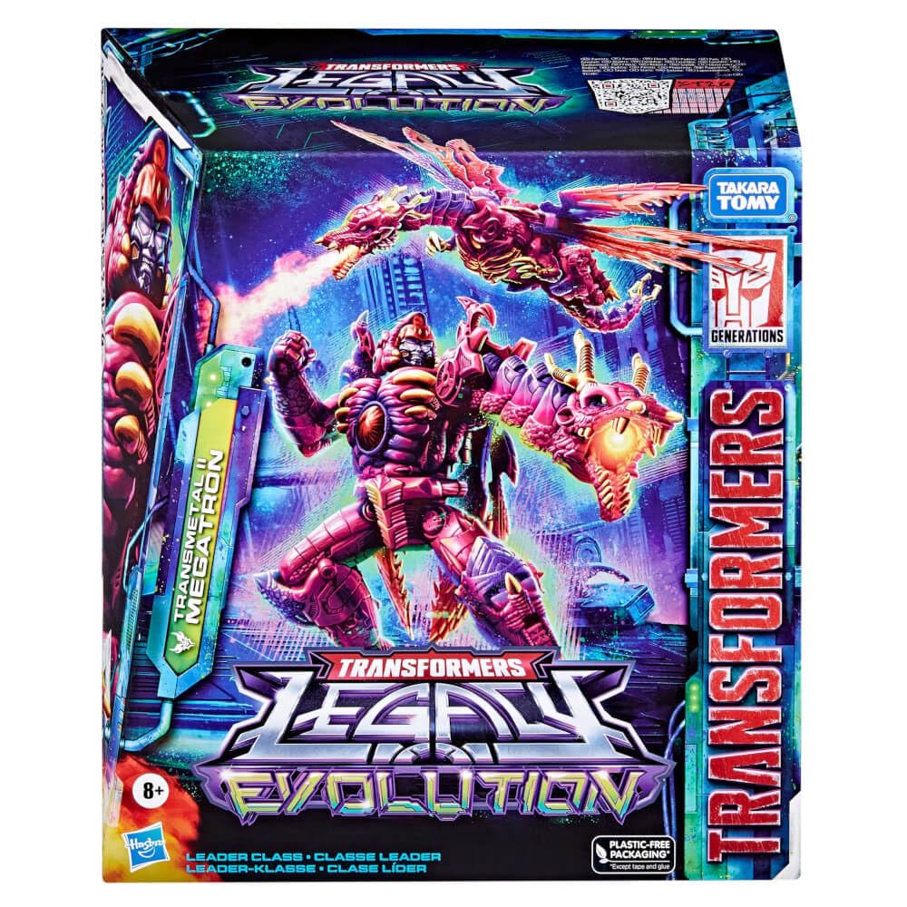 Transformers Spielzeug Legacy Evolution Leader Transmetal II Megatron Spielzeug 21,6 cm Actionfigur für Jungen und Mädchen ab 8 Jahren