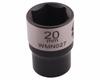 Hexagonal Socket 1/2". 20 . CrV50BV30. DIN 3124. Waryński