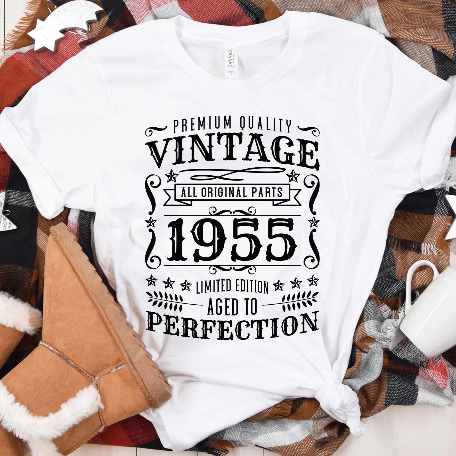 Vintage 1955 t-shirt, 70th Birthday Shirt, 1955 Birthday, Vintage 1955 3XL