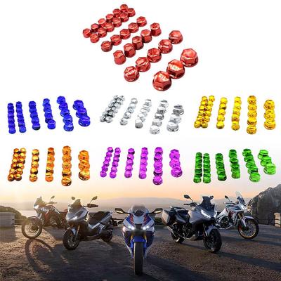 Motorcycle Modeling Plating Nut Decorative Screw Cap For Z1000SX For Ninja 300 400 650 1000 ZX-6R ZX-10R 30PCS