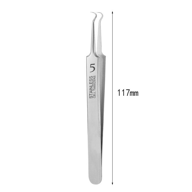 Stainless Steel Acne Needle Blackhead Remover Tweezers Beauty Salon Pimple Clip Tool