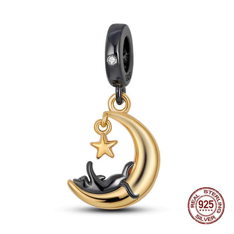 Gold New In Charms Copper Openable Whale Charms Bead Fit 3Mm Original Bracelet Necklace Women Diy Fine Jewelry Gift