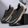 Fashion Men's four seasons Casual Shoes Breathable Mesh Wide Head Lightweight Comfortable Slip-On Thick Bottom Fashionable All-Match Sho