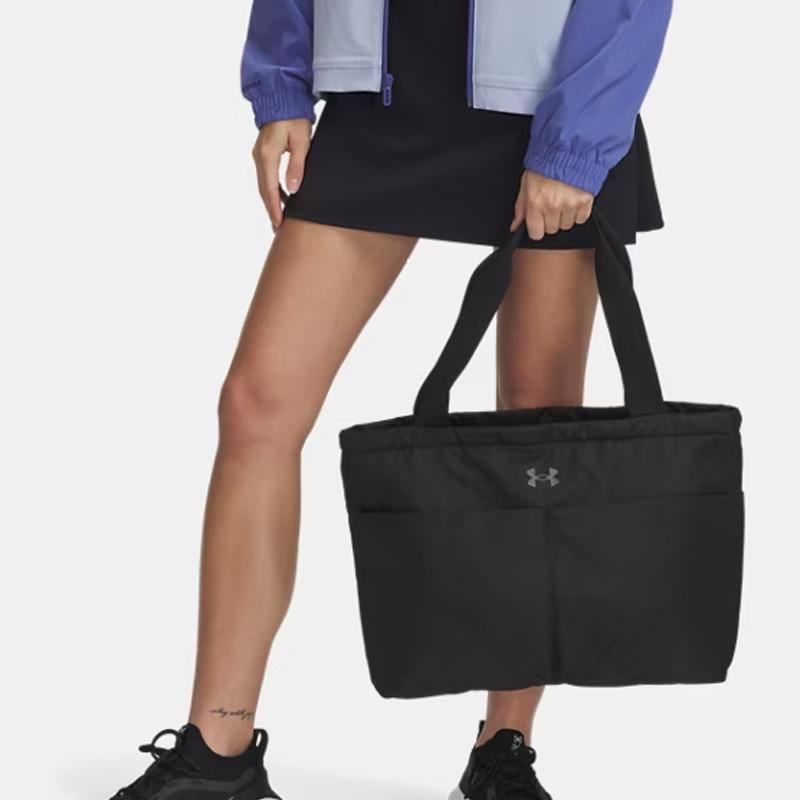 New Under Armour Water Resistant Fabric Tote Bag Shopping Bag Handbag Women's Black 1388920-001