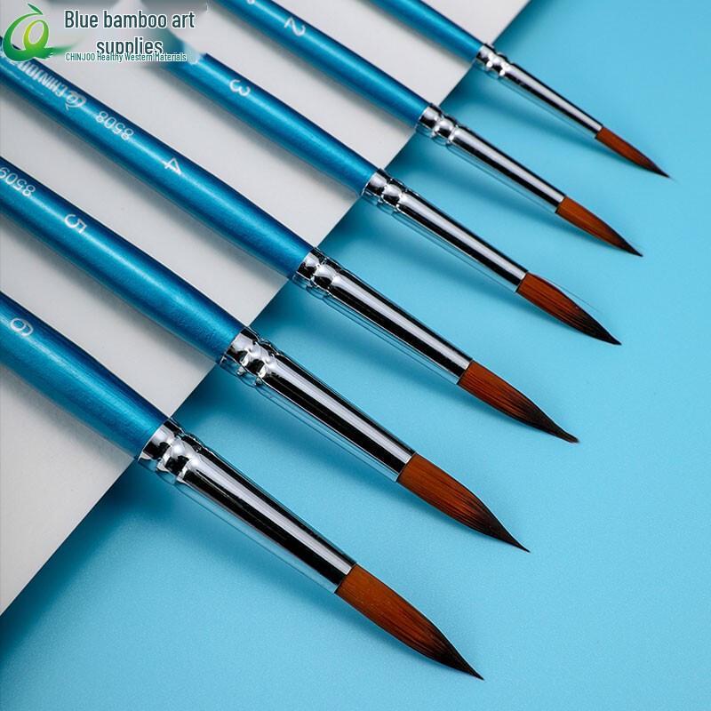 CHINJOO Nylon Hair Round Head Watercolor Brush Set