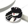 Neue moderne runde Acryl-Broschen für Damen, Mode, Hut, Mädchenfigur, Abzeichen-Pins, Büro Schmuck, Tasche, Kleidung Zubehör, Geschenke