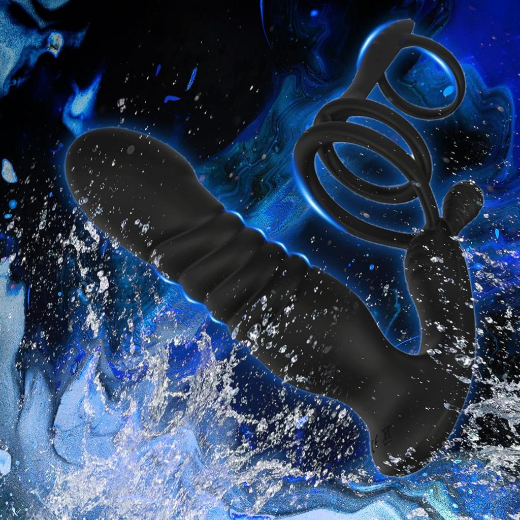 Telescopic Vibrating Thrusting Dildo Prostate Massager Anal Plug Man Cockring Penis Adult Sex Toys Butt Plug Anal Dildo Toy