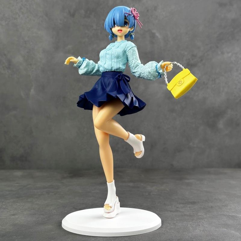 Life in a Different World from Scratch: Rem’s Different Color Standing Two-Dimensional Beautiful Girl Figure Anime Ornament