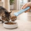 Multi-functional Cat Food Scoop Clear Scale Cat Food Measuring Spoon Sealing Clip for Dogs Cats