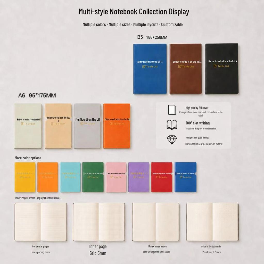 Custom A6 Portable Daily Business Planner - Small Pocket Notebook with Logo Printing