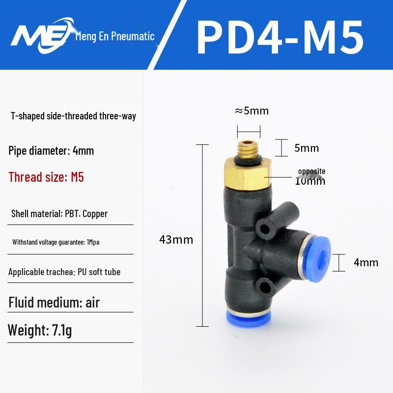 Copper Corrosion-Resistant Pneumatic Quick Connector Fitting for Air Compressors