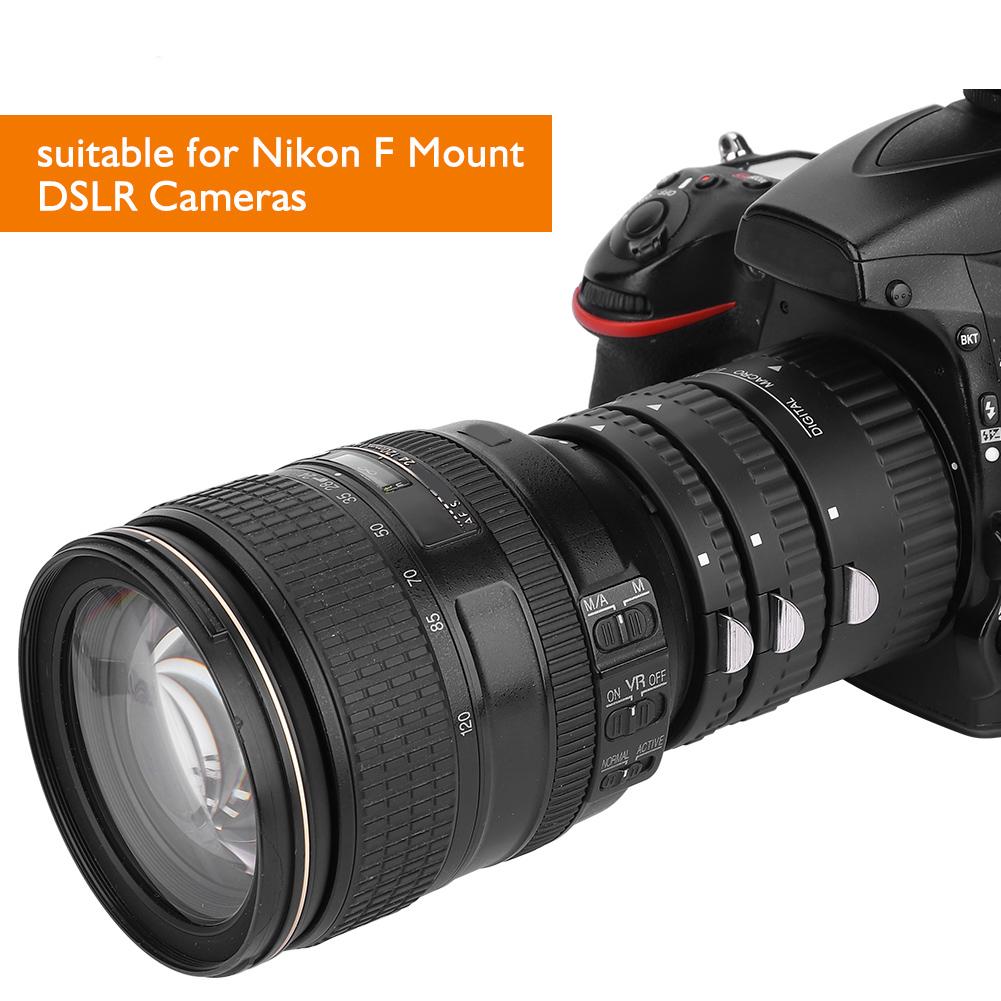 For Meike Auto Focusing Macro Extension Lens Tube 12mm+20mm+36mm for Nikon F Mount DSLR (B)