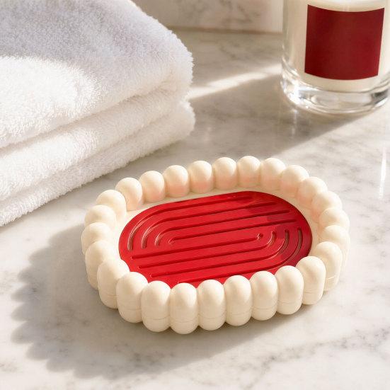 Yousheng Soap Box, with Hollow Drainage Layer Design, Matte Surface Soap Holder, for Home And Dormitory