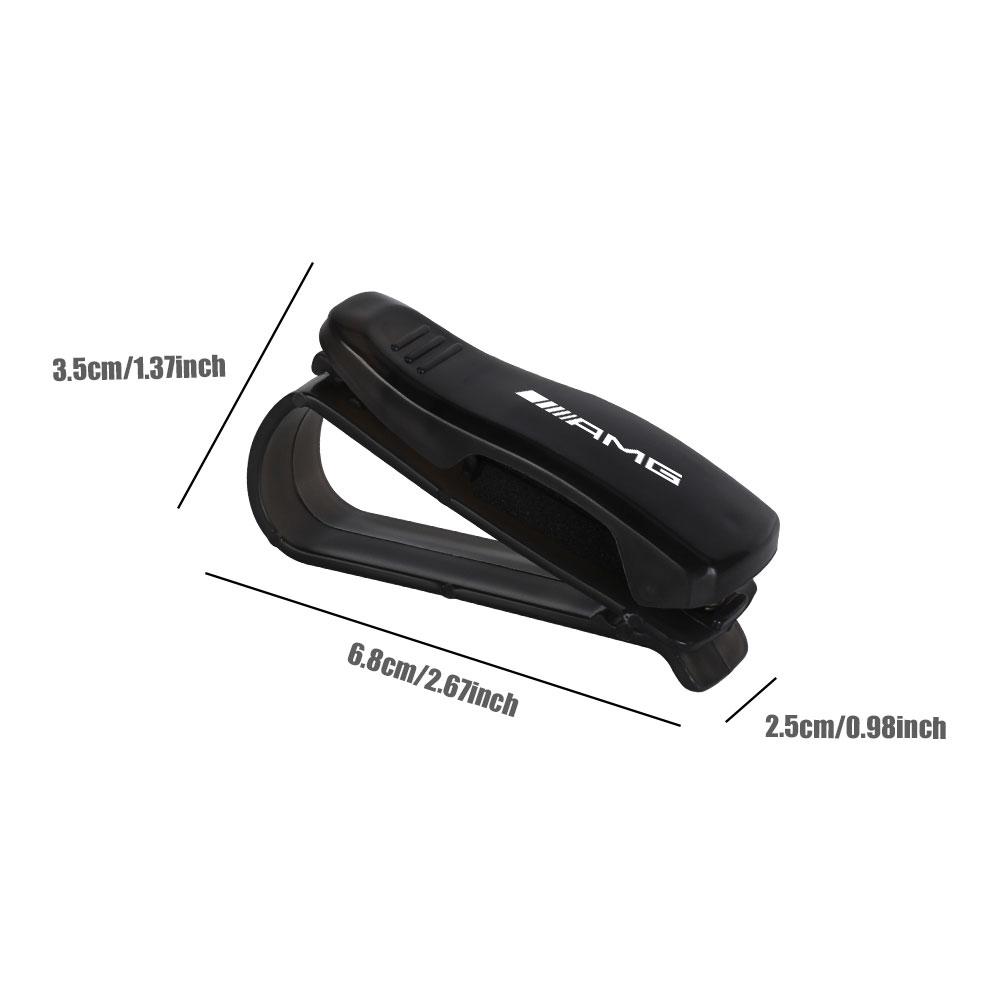 2Pcs Car Glasses Clip Car Sun Visor Universal Ticket Card Clamp Fastener For Mercedes Benz G S R C E B A Class GLA GLK C180 E300
