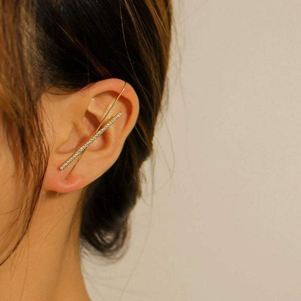 Cubic stick earrings, trendy accessories, daily fashion