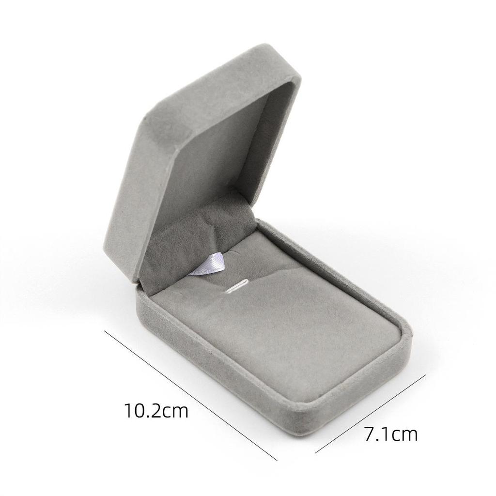Caja de Regalo de Terciopelo Estilo Coreano para Pequeños Accesorios - Elegante Embalaje para Joyería para Cumpleaños