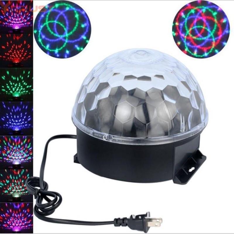 LED Crystal Magic Ball Disco Ball Party Lights Portable Magic Stage Party Light Halloween Decorations Bar Wedding Strobe Lamp