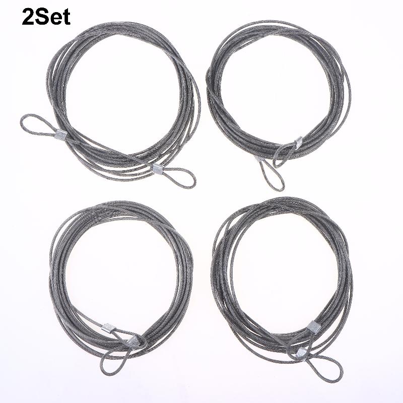 4/8 Pezzi 4M Acciaio Inossidabile 304 Filo Corda Tenda Cavo di Sollevamento Pesca Stendibiancheria Diametro 2 Mm Tenda Parasole Tenda Kit Antiruggine