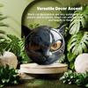 Tabletop Cat Statue/Cat Sculpture Decorations Marble Black Ornament for Home Windows and Party Decorations