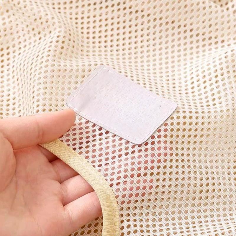 1PC wall-mounted storage mesh bag, underwear, underwear wardrobe hanging mesh bag, kitchen fruit and vegetable garlic storage bag