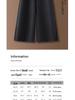 Coffee-Colored Fleece-Lined Wool Blend Wide-Leg Petite Pants - New Style, Thickened, Eight-Tenths Length, Cashmere Straight-Leg for Women.