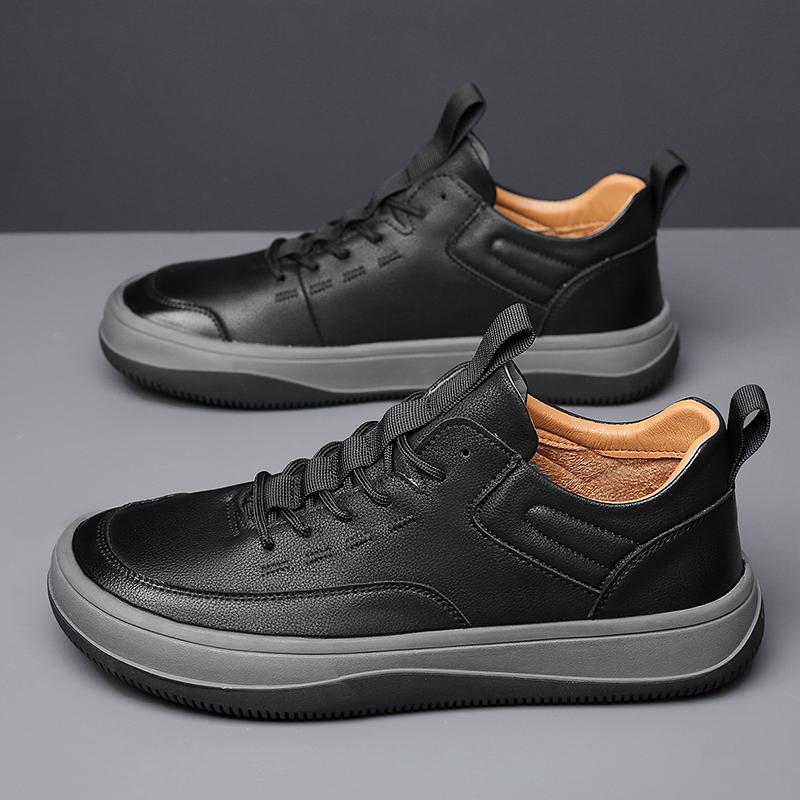 Fashion Luxury Brand Designer Italian Men's Shoes Genuine Leather Handmade Business Casual Shoes High Quality Breathable Sneaker