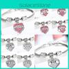 Chic Alloy Heart Shaped Bracelet With Dazzling Rhinestones For Fashionable Women